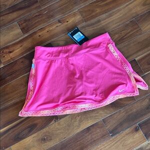 Nike Pink Mini Skort with Printed Hem